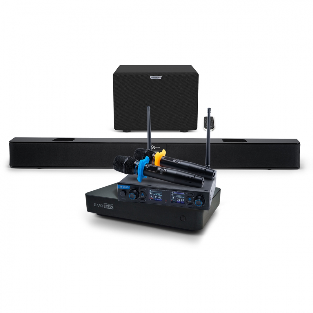 Hi-End караоке-система EVOBOX Premium + EvoSoundBar (саундбар с караоке) в Ликино-Дулево