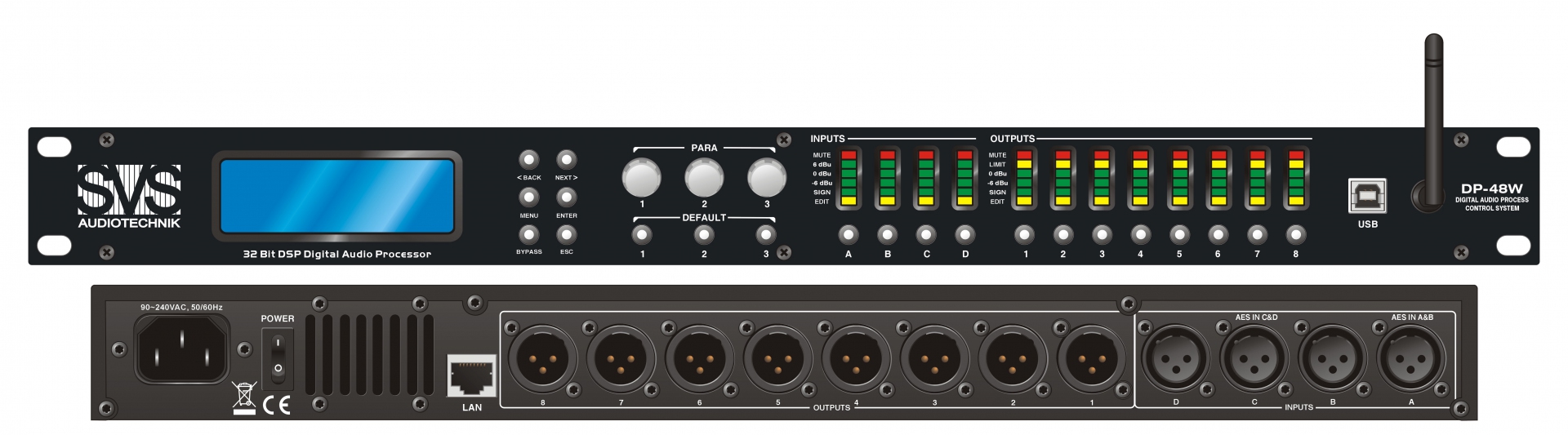 SVS Audiotechnik DP-48W Цифровой процессор: 4 входа 8 выходов в Ликино-Дулево