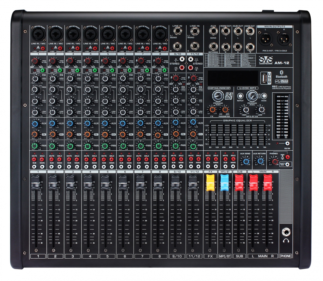 SVS Audiotechnik mixers AM-12 Микшерный пульт аналоговый, 12-канальный в Ликино-Дулево